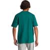imageadidas Mens Essentials Linear Single Jersey TShirtCollegiate GreenBlack