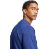 imageadidas Mens Essentials Linear Single Jersey TShirtDark BlueWhite