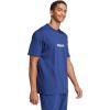 imageadidas Mens Essentials Linear Single Jersey TShirtDark BlueWhite