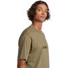imageadidas Mens Essentials Linear Single Jersey TShirtOlive StrataBlack