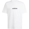 imageadidas Mens Essentials Linear Single Jersey TShirtWhiteBlack