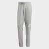 imageadidas Mens Essentials Logo Tapered Badge SweatpantsMedium Grey Heather