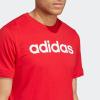 imageadidas Mens Essentials Single Jersey Linear Embroidered Logo TShirtBetter Scarlet