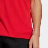 imageadidas Mens Essentials Single Jersey Linear Embroidered Logo TShirtBetter Scarlet