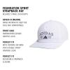 imageadidas Mens Foundation Sport Strapback HatWhiteDark Blue