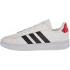 imageadidas Mens Grand Court Alpha SneakerWhiteBlackBetter Scarlet