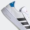 imageadidas Mens Grand Court Alpha SneakerWhiteCore BlackBlue Rush