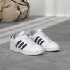 imageadidas Mens Grand Court SneakerWhiteBlackWhite