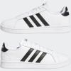 imageadidas Mens Grand Court SneakerWhiteBlackWhite