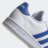 imageadidas Mens Grand Court SneakerWhiteTeam Royal BlueWhite