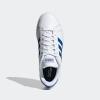 imageadidas Mens Grand Court SneakerWhiteTeam Royal BlueWhite