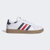 imageadidas Mens Grand Court SneakerWhiteTrace BlueActive Red