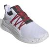 imageadidas Mens Lite Racer Adapt 50 Running ShoeWhiteBetter ScarletGrey Wide