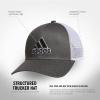 imageadidas Mens Mesh Back Structured Low Crown Adjustable Fit Snapback HatGrey SixBlackWhite