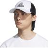 imageadidas Mens Mesh Back Structured Low Crown Adjustable Fit Snapback HatWhiteLight Onix GreyBlack