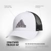 imageadidas Mens Mesh Back Structured Low Crown Adjustable Fit Snapback HatWhiteLight Onix GreyBlack