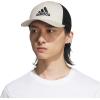 imageadidas Mens Mesh Back Structured Low Crown Adjustable Fit Snapback HatWonder Alumina GreyBlackWhite