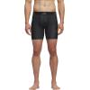 imageadidas Mens Performance Boxer Brief Underwear 1PackAccelerate Onix BlackOnix GreyBlack