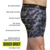 imageadidas Mens Performance Boxer Brief Underwear 1PackElements Camo BlackonixBlackOnix Grey