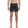 imageadidas Mens Performance Boxer Brief Underwear 1PackHaste GreycarbonblackOnix GreyBlack