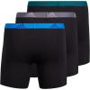 imageadidas Mens Performance Stretch Cotton Boxer Briefs 3Pack Soft Underwear Superior ComfortBlackBlue RushLegacy Teal Green
