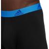 imageadidas Mens Performance Stretch Cotton Boxer Briefs 3Pack Soft Underwear Superior ComfortBlackBlue RushLegacy Teal Green