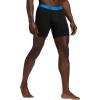 imageadidas Mens Performance Stretch Cotton Boxer Briefs 3Pack Soft Underwear Superior ComfortBlackBlue RushLegacy Teal Green