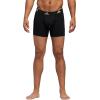 imageadidas Mens Performance Stretch Cotton Boxer Briefs 3Pack Soft Underwear Superior ComfortBlackLight Onix Grey