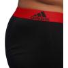 imageadidas Mens Performance Stretch Cotton Boxer Briefs 3Pack Soft Underwear Superior ComfortBlackScarlet RedBlue