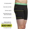 imageadidas Mens Performance Stretch Cotton Boxer Briefs 3Pack Soft Underwear Superior ComfortBlackSemi Green SparkPreloved Fig Purple