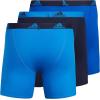 imageadidas Mens Performance Stretch Cotton Boxer Briefs 3Pack Soft Underwear Superior ComfortBlue RushLegend Ink BlueTeam Royal Blue