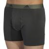 imageadidas Mens Performance Stretch Cotton Boxer Briefs 3Pack Soft Underwear Superior ComfortLegacy GreenLegend Earth Grey FiveLegend Earth Legend EarthLegacy G