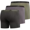 imageadidas Mens Performance Stretch Cotton Boxer Briefs 3Pack Soft Underwear Superior ComfortLegacy GreenLegend Earth Grey FiveLegend Earth Legend EarthLegacy G