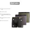 imageadidas Mens Performance Stretch Cotton Boxer Briefs 3Pack Soft Underwear Superior ComfortLegacy GreenLegend Earth Grey FiveLegend Earth Legend EarthLegacy G