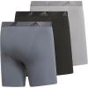 imageadidas Mens Performance Stretch Cotton Boxer Briefs 3Pack Soft Underwear Superior ComfortOnix GreyBlackGrey
