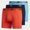 imageadidas Mens Performance Stretch Cotton Boxer Briefs 3Pack Soft Underwear Superior ComfortPreloved BlueLegend Ink BluePreloved Red