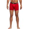 imageadidas Mens Performance Stretch Cotton Boxer Briefs 3Pack Soft Underwear Superior ComfortScarlet RedBlackOnix Grey
