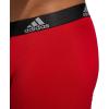 imageadidas Mens Performance Stretch Cotton Boxer Briefs 3Pack Soft Underwear Superior ComfortScarlet RedBlackOnix Grey