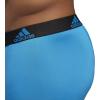 imageadidas Mens Performance Stretch Cotton Boxer Briefs 3Pack Soft Underwear Superior ComfortSolar BlueBlack BlackSolar Blue GreySolar Blue