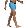 imageadidas Mens Performance Stretch Cotton Boxer Briefs 3Pack Soft Underwear Superior ComfortSolar BlueBlack BlackSolar Blue GreySolar Blue