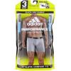imageadidas Mens Performance Stretch Cotton Boxer Briefs 3Pack Soft Underwear Superior ComfortSolar BlueBlack BlackSolar Blue GreySolar Blue