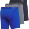 imageadidas Mens Performance Stretch Cotton Boxer Briefs 3Pack Soft Underwear Superior ComfortTeam Royal BlueOnix GreyLegend Ink Blue