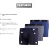 imageadidas Mens Performance Stretch Cotton Boxer Briefs 3Pack Soft Underwear Superior ComfortTech IndigoLegend Ink OnixLegend Ink Legend InkTech Indigo