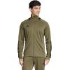 imageadidas Mens Sereno Training Casual Tops Casual Full Zip  GreyOlive StrataBlack