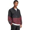 imageadidas Mens Size Future Icons 3Stripes Woven HalfZip SweatshirtAurora Ruby