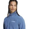 imageadidas Mens Terrex Multi Essentials HalfZip Fleece Hiking JacketWonder Steel