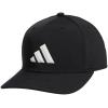 imageadidas Mens Three Bar Structured Snapback Adjustable Fit Hat 20BlackWhite
