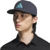 imageadidas Mens Three Bar Structured Snapback Adjustable Fit Hat 20Grey SixMint Tone Green