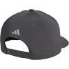 imageadidas Mens Three Bar Structured Snapback Adjustable Fit Hat 20Grey SixViolet Tone Purple