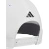 imageadidas Mens Three Bar Structured Snapback Adjustable Fit Hat 20WhiteOnix Grey